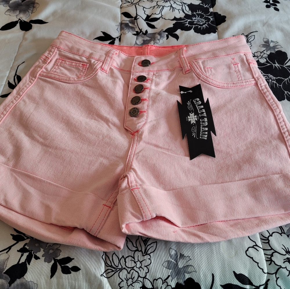 Crazy train reversible shorts